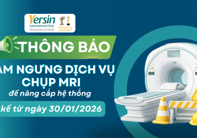Thông báo tạm ngưng dịch vụ MRI để nâng cấp hệ thống từ 30/01/2026