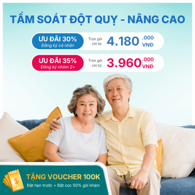DUY NHẤT 7.7 - GÓI TẦM SOÁT ĐỘT QUỴ ƯU ĐÃI 40%