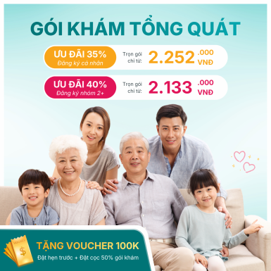 DUY NHẤT 7.7 - GÓI KHÁM TỔNG QUÁT ƯU ĐÃI 40%