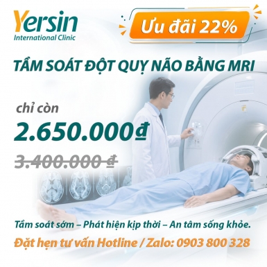 GÓI KHẢO SÁT ĐỘT QUỴ NÃO BẰNG MRI - BACSI360