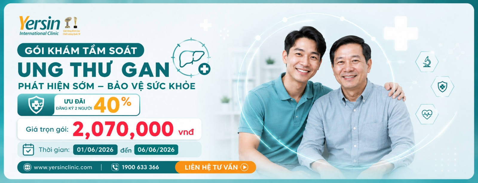 GÓI SÀNG LỌC UNG THƯ GAN THÁNG 6 ƯU ĐÃI
