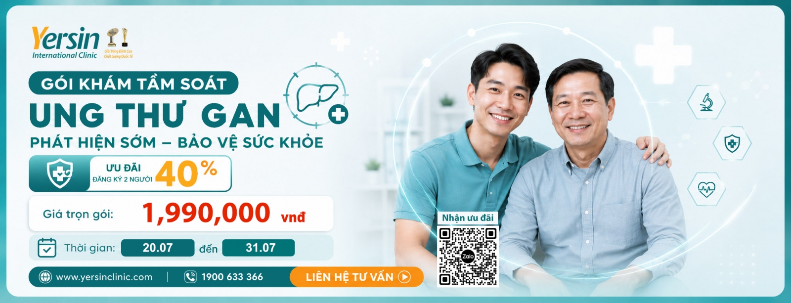 ƯU ĐÃI VÀNG THÁNG 7 - GÓI SÀNG LỌC UNG THƯ GAN