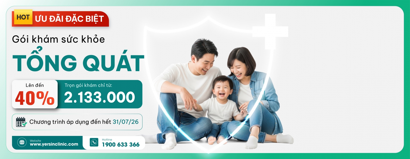 [ƯU ĐÃI VÀNG THÁNG 7] KHÁM SỨC KHỎE GIA ĐÌNH TRẺ: ĐI KHÁM CÓ ĐÔI, ĐẶT LỊCH PHẢI CÓ ĐỘI