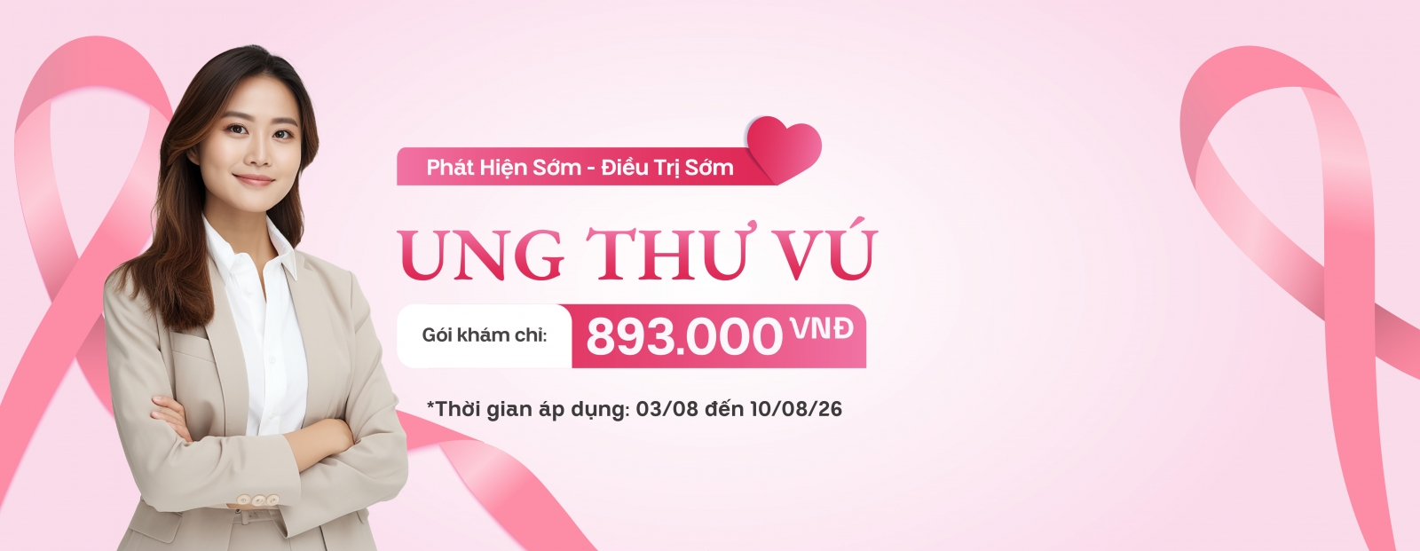 Tầm Soát Ung Thư Vú - Ưu đãi đặc biệt tháng 8.26