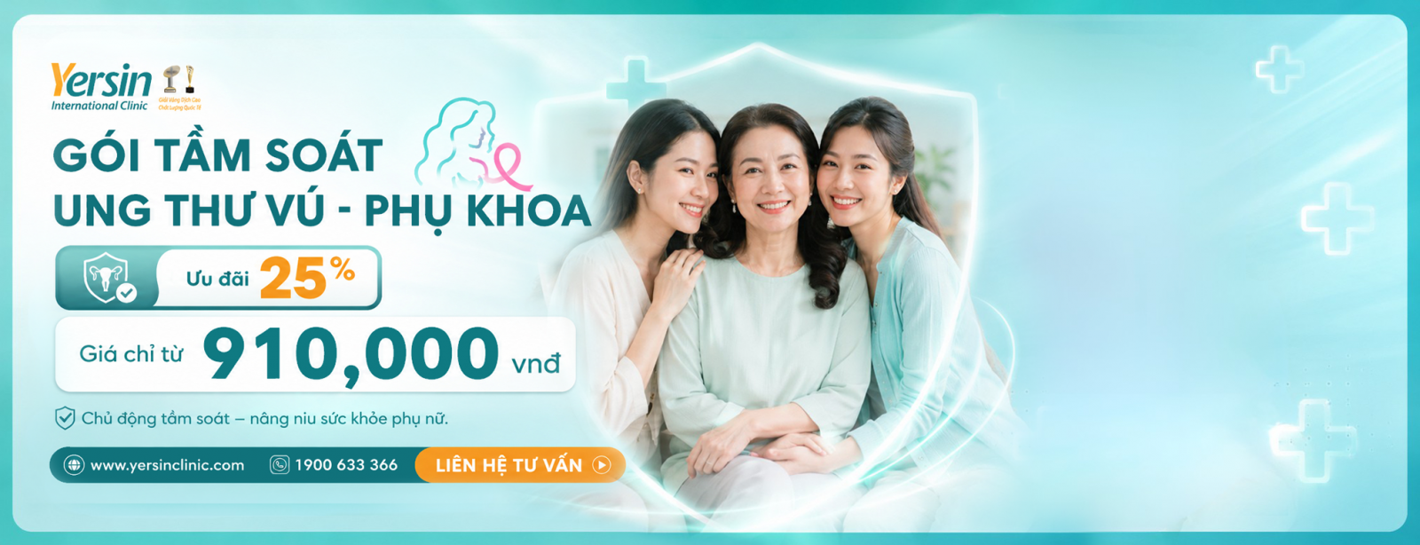 GÓI TẦM SOÁT UNG THƯ VÚ, CỔ TỬ CUNG,PHỤ KHOA